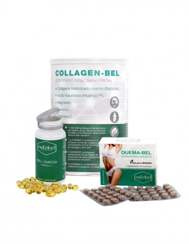PACK: 1 Collagen Bel + 1 Bel Omega + 1 Quema Bel