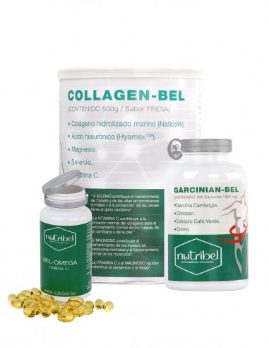 PACK 1 Collagen-Bel + 1 Bel-Omega + 1 Garcinian-Bel